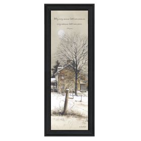 "Promise And Peace" By John Rossini, Printed Wall Art, Ready To Hang Framed Poster, Black Frame