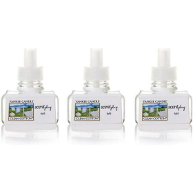 Yankee Candle 3 Pack Clean Cotton ScentPlug Refill 0.6 Oz.