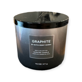 Graphite Bath & Body Works 3 Wick Candle 14.5oz