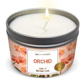 Magnificent 101 Orchid 6oz Natural Soy Aromatherapy Intention Candle