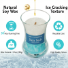 Sea Salt Scented Candles for Home-Jar candles 3.5 oz - Wooden Wick Candle-Candles Gift for Women -Aromatherapy candles