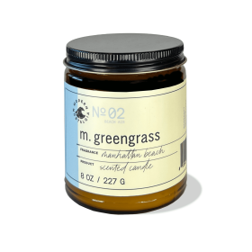 M. GREENGRASS 8 OZ JAR CANDLE - MANHATTAN BEACH