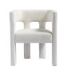 Contemporary Designed Fabric Upholstered Accent Chair Dining Chair for Living Room, Bedroom, Dining Room, Beige