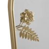 Arched Metal Floral Wall Mirror