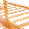 Bamboo Shoe Rack 4-Tier Entryway Shoe Shelf Storage Organizer for Home & Office Easy to Assemble Wood Color