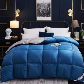 Down Duvet, Winter Duvet, Goose Down Duvet Core, Air Conditioner (Option: Blue-200x230cm-4)