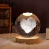 1pc Creative Crystal Ball Decoration; Desktop Night Light; Bedroom Night Light Valentine's Day Gifts Birthday Gifts