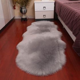 New Carpet Plush Soft Sheepskin Bedroom Carpet Imitation Wool Pad Long Hair Bedside Mat Sofa Cushion Rugs Living Room Fur Carpet (Color: PD1002, size: 75x120cm)