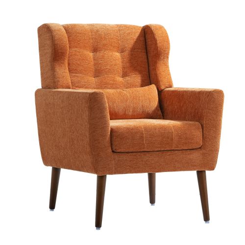 Modern Accent Chair Upholstered Foam Filled Living Room Chairs Comfy Reading Chair Mid Century Modern Chair with Chenille Fabric Lounge Arm Chairs Arm Modern Accent Chair Upholstered Foam Filled Living Room Chairs Comfy Reading Chair Mid Century Modern Chair with Chenille Fabric Lounge Arm Chairs Arm