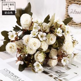 11pcs Bouquet Of DRIED Flowers ROSE Roses Bouquet Of Natural Air Dried Nordic Wind Wedding Home Decoration Valentine Day Gift (Color: D)